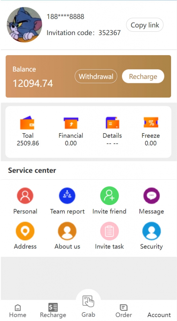 VUE版嗨淘抢单系统/多语言订单匹配系统/海外抢单刷单源码