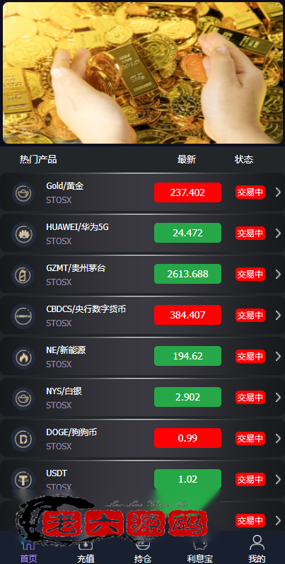 全新二开框架微盘系统/黑色理财外汇系统