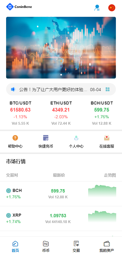 TeEx多语言交易所/USDT秒合约/杠杆/C2C法币交易/vue前端全开源