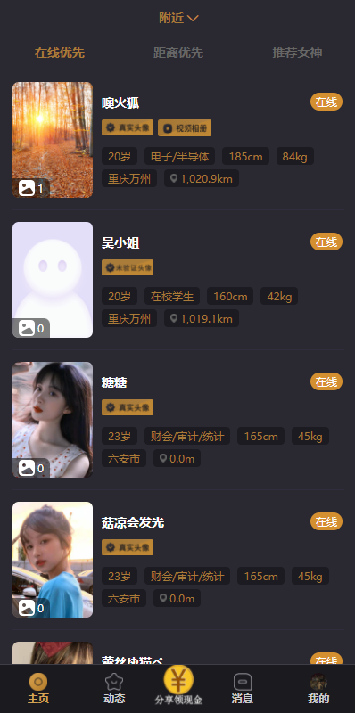支持泰语/小圈小空间钻石圈雅园源码小圈app源码/约会系统/同城交友源码开发语音1对1